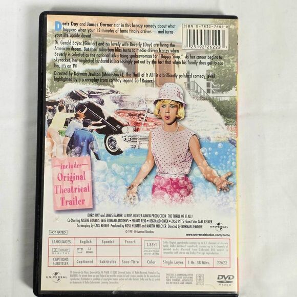 The Thrill of It All! (DVD, 2003) Doris Day, James Garner - Picture 3 of 3